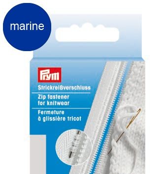 PRYM Typ: S9 Strickreißverschluss ►MARINE◄ teilbar 60cm