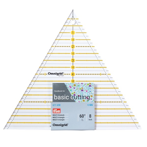 Patchwork-Lineal 60° Dreieck Multi 8 inch PRYM 611658