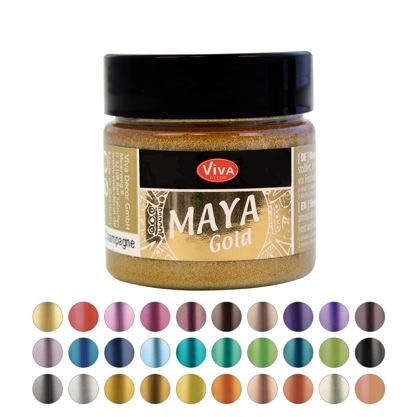 Maya-Gold 45ml Effektfarbe metallisch-schimmernd