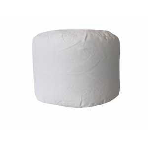 Sitz-POUF, Sitzkissen Ø 45cm, H 31cm, weiß