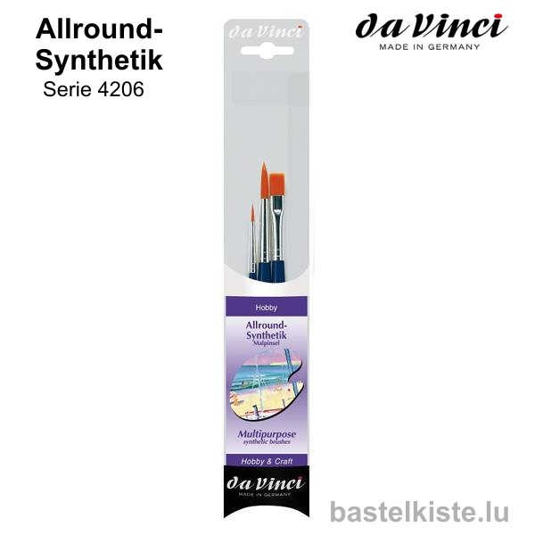 Da Vinci Allround-Synthetik Pinsel-Set 4206