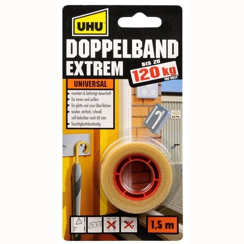 UHU Ø 19mm, Doppelband EXTREM 120kg