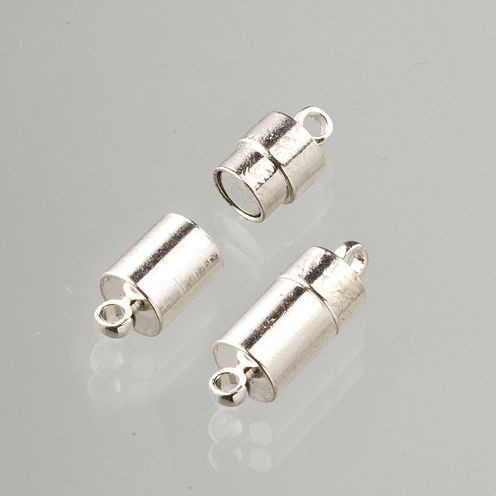 Magnetschließe 7x13mm silberfarben, 2 Stk.