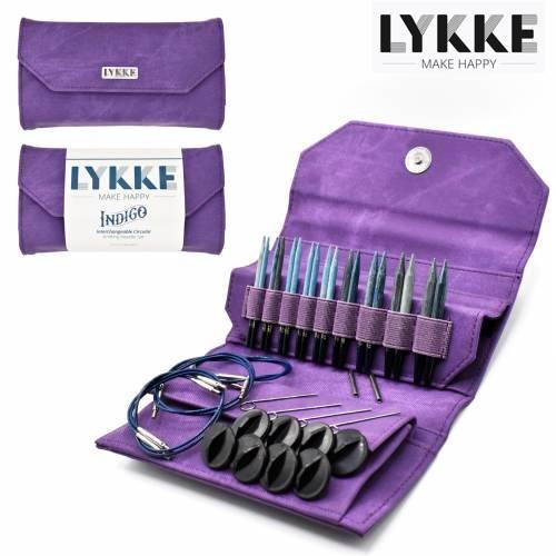 LYKKE Rundstricknadel-Set INDIGO 3,5-inch Nadel VIOLET