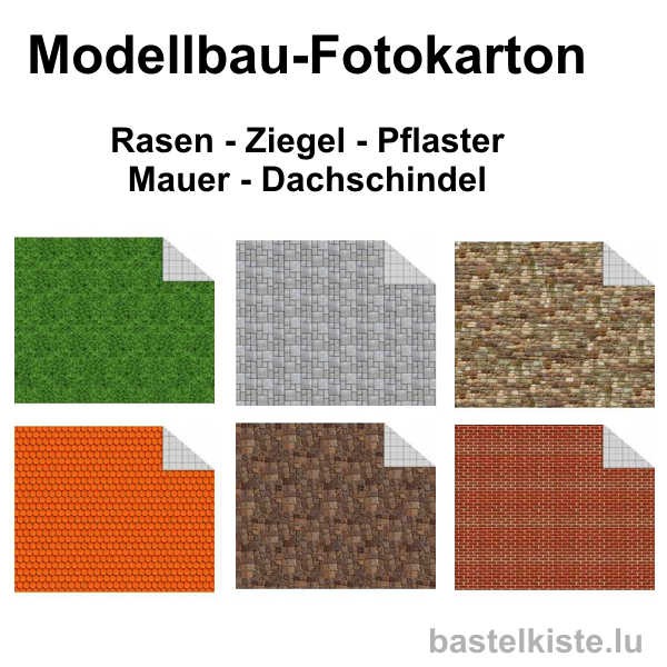 Fotokarton 300g/m² für Modellbau in DIN A4