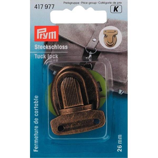 Steckschloss, 26mm, altmessing