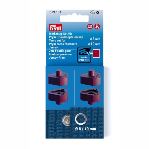 Werkzeug-Set 673134 für Druckknöpfe "JERSEY" Ø 8+10mm