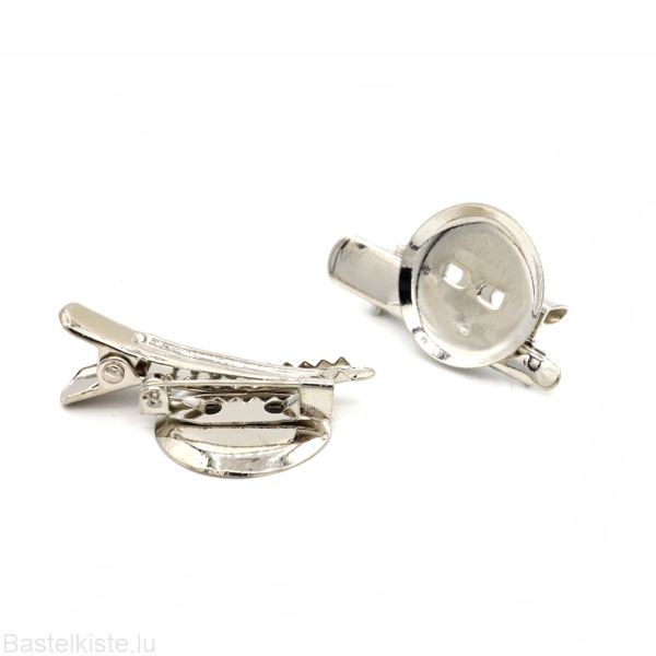 Metall Broschenteller mit Klammer und Nadel