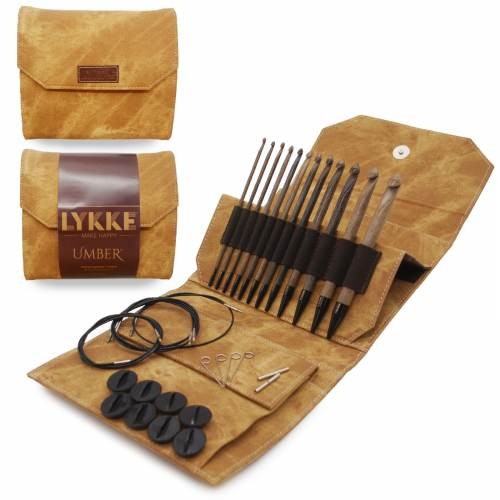 LYKKE UMBER Interchangeable Crochet Hook Set, Tunisian Crochet Set