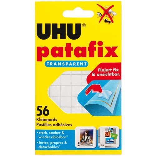 UHU patafix transparent, 56 Klebepads