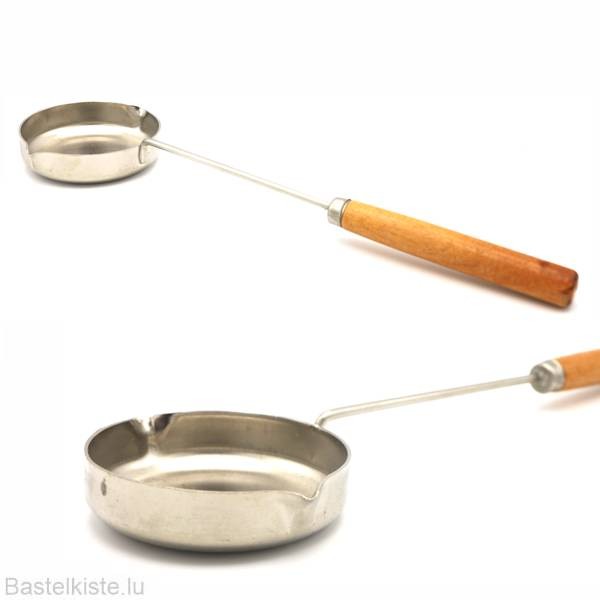 Zinngießlöffel 26cm, Ø6,5cm