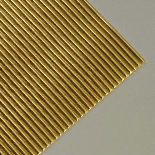 Verzierwachsstreifen RUND glänzend, gold 200mm