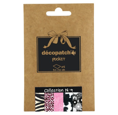 décopatch Papier, collection No.9, 30x40cm, 5 Blatt