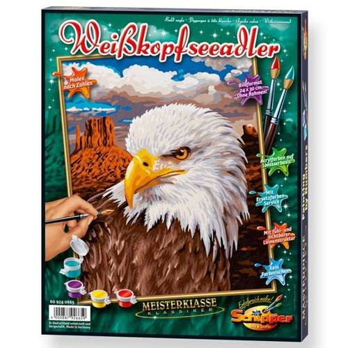 Malen nach Zahlen "Weißkopfseeadler" 24 x 30 cm