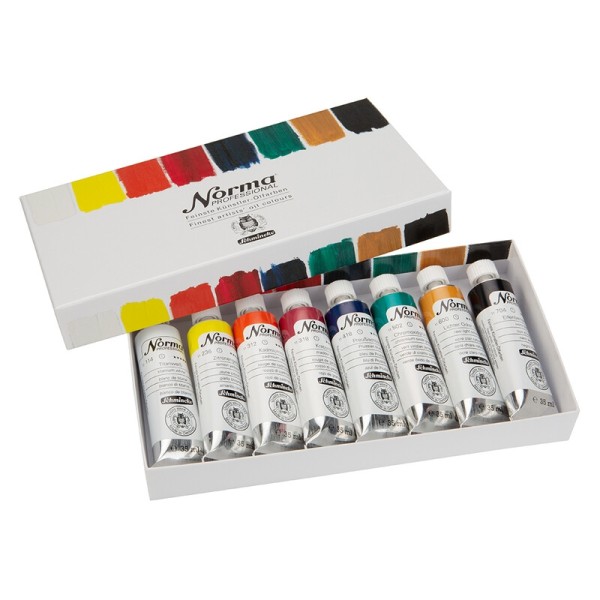 Schmincke Feinste Künstler-Ölfarbe Set Norma Professional 8x 35ml, b, bastelkiste.lu