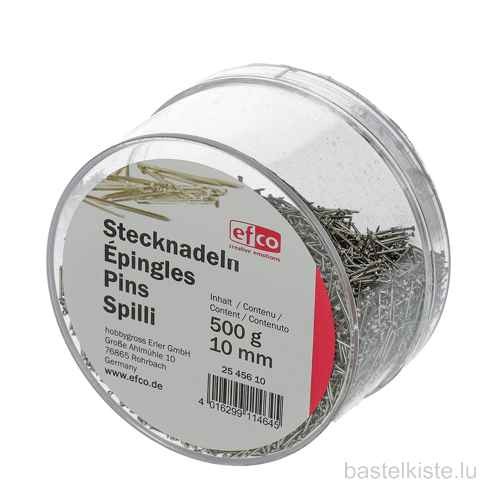 Stecknadeln silberfarben, vernickelt, 500g