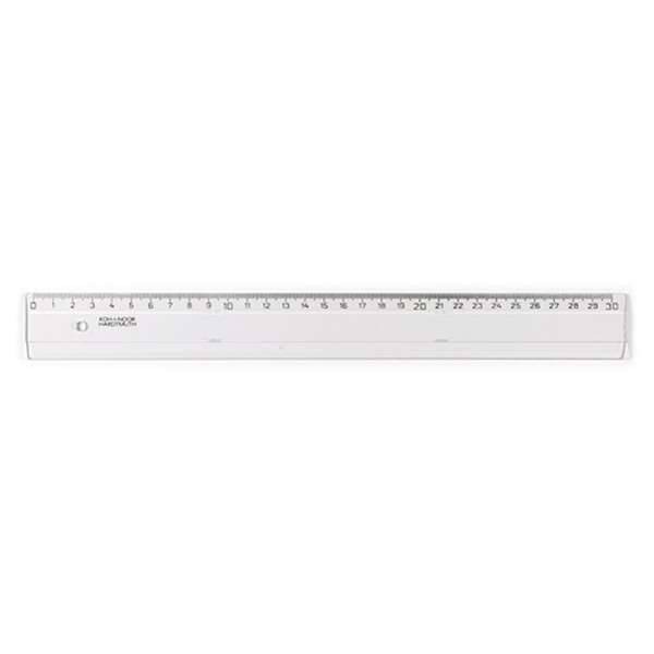 Kunststofflineal 30cm, transparent klar