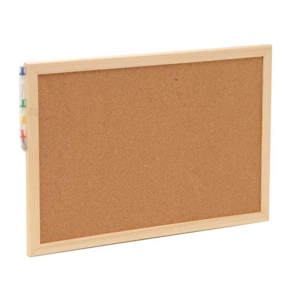 Fertige Kork Pinwand 30 x 45 cm mit Pinnadeln