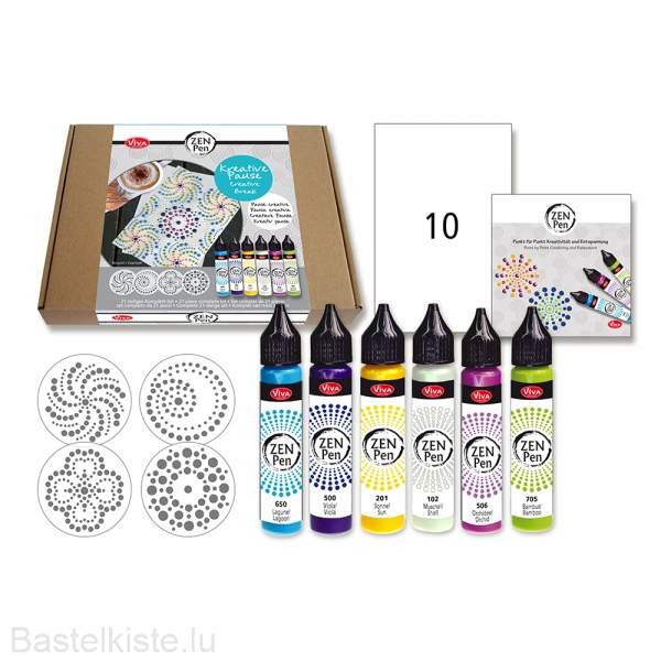 Zen Pen - Kreative Pause, 21-teiliges Komplett-Set