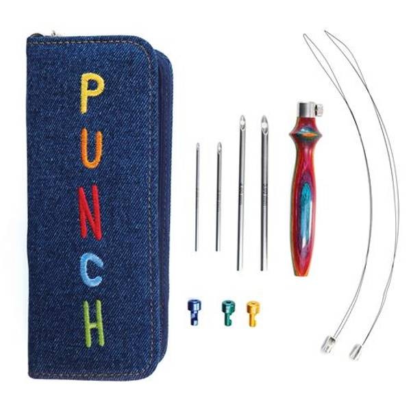 Punch Needle Set mit 3 Nadeln & Einfädler
