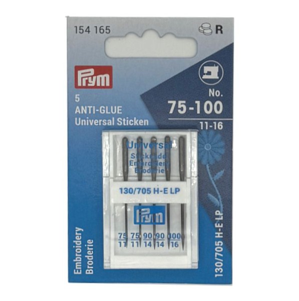 Nähmaschinennadeln "Anti-Glue Universal Sticken", 75-100