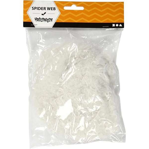 Spinnennetz für Halloween weiß