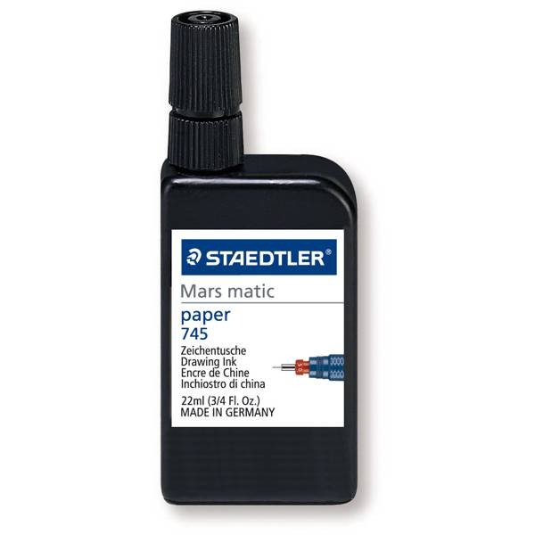 Zeichentusche für Zeichen- und Transparentpapier 22ml, tiefschwarz