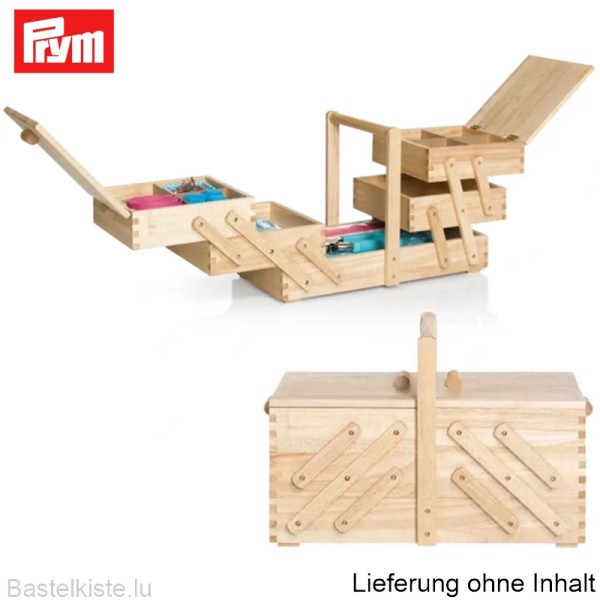 PRYM Nähkasten aus hellem Kautschukholz