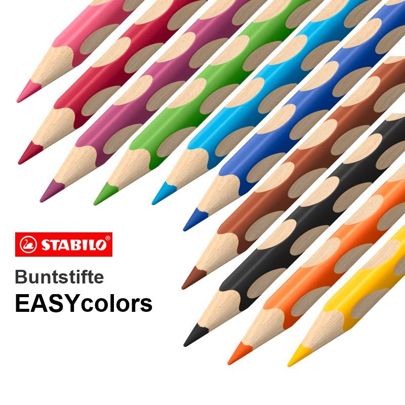 Einzelstifte STABILO Dreikant-Buntstift EASYcolors, bastelkiste.lu
