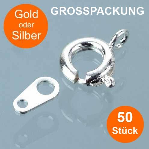 Springring, Federring Öse 7 mm - GROSSPACKUNG -