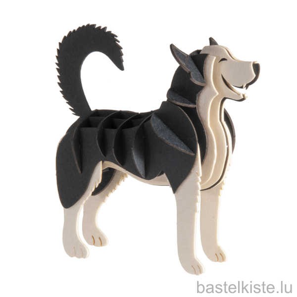 3D Papiermodell "Husky" zum zusammenbauen