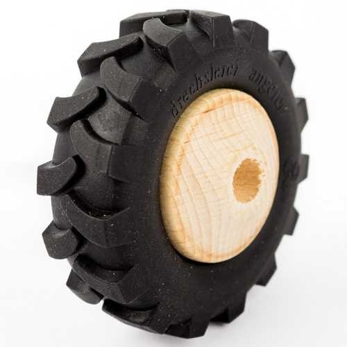 Traktor Holzrad mit Profilgummi Ø 72mm