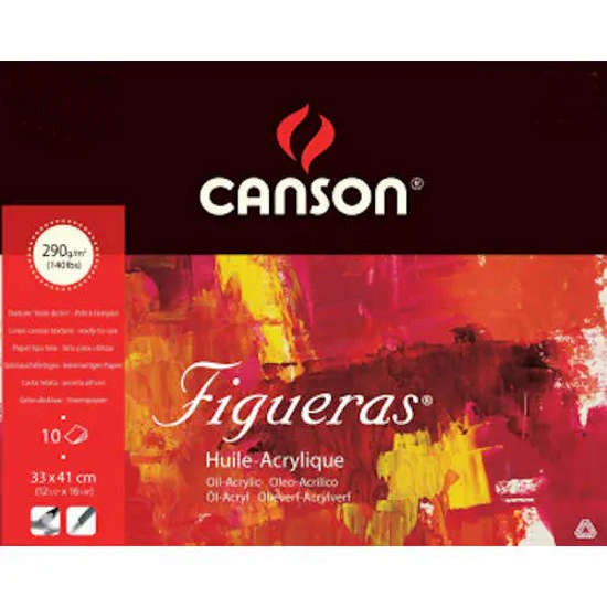 Canson Figueras Block 190g/m², 33x41cm, 10 Blatt, bastelkiste.lu