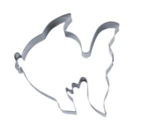 Präge-Ausstechform Königsfisch 8,5 cm aus Edelstahl