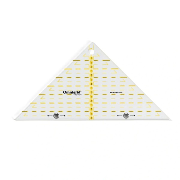 Flottes Dreieck 1/4 Quadrat cm Omnigrid