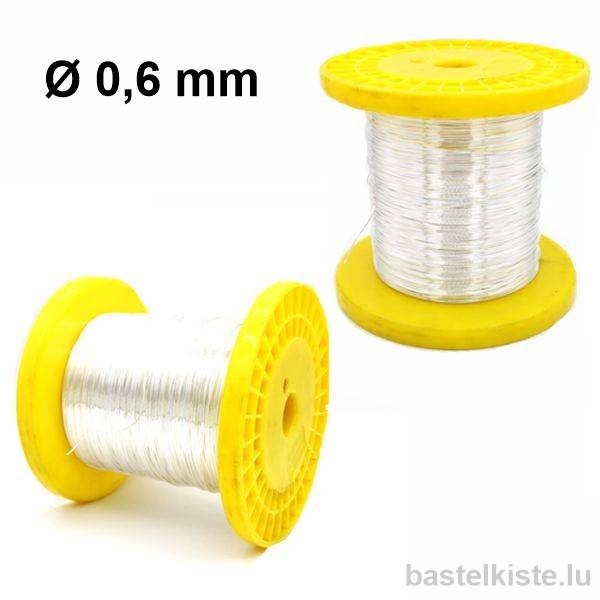 Silberdraht mit Kupferkern Ø 0,4 bis 1,0 mm, 1kg