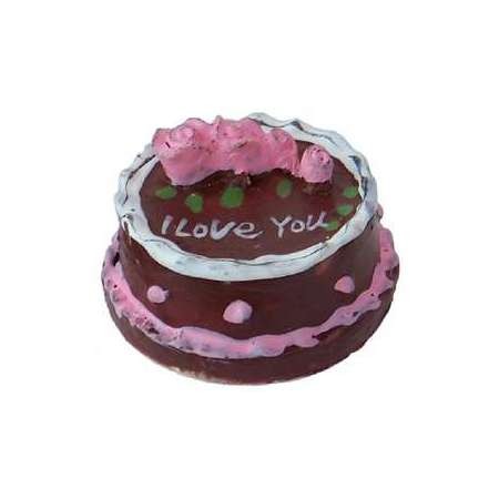 Miniatur Deko-Schokoladentorte "I LOVE YOU"