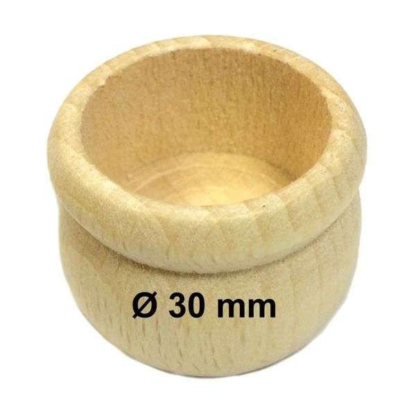 Kerzentülle, Teelichthalter, Kerzenhalter aus Holz in Tulpenform Ø 30mm