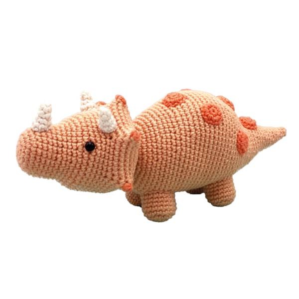 Häkelset Dinosaurier TRICERATOPS (AMIGURUMI)