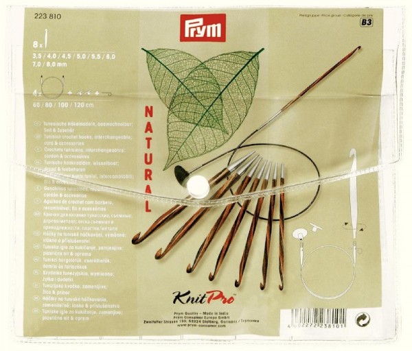 Tunesische Häkelnadeln Natural KnitPro 223810 Prym