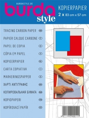 Kopierpapier 2x 83 x 57 cm, blau / rot, wollzauber.com