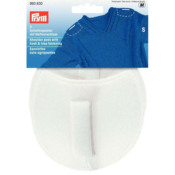 PRYM Schulterpolster "Raglan" mit Haftverschluß S, weiß