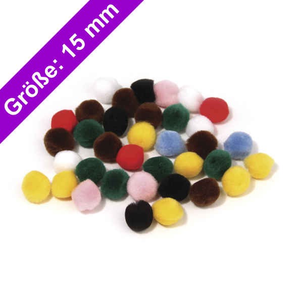 Rayher Pompons 15mm 76512 wollzauber