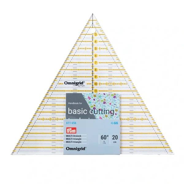PRYM Patchwork-Lineal 60° Dreieck Multi 20 cm