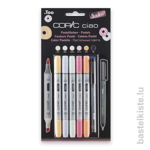 COPIC Ciao Marker 5+1 Set, Pastellfarben