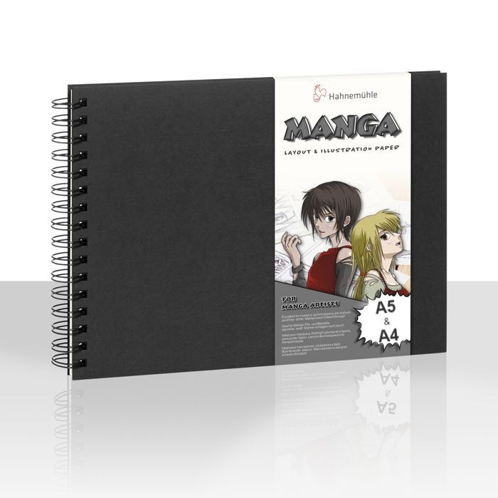 Hahnemühle Manga Layout & Illustration Book A5 & A4 Spiralbindung, 75 Blatt