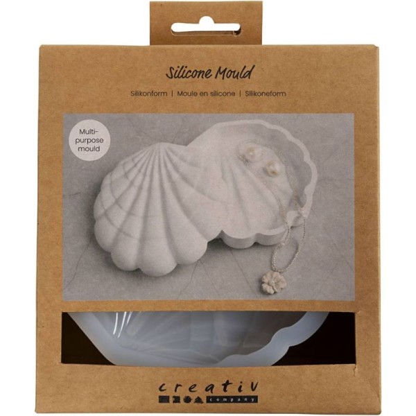 Silikonform, Gießform Muscheldose, bastelkiste.lu