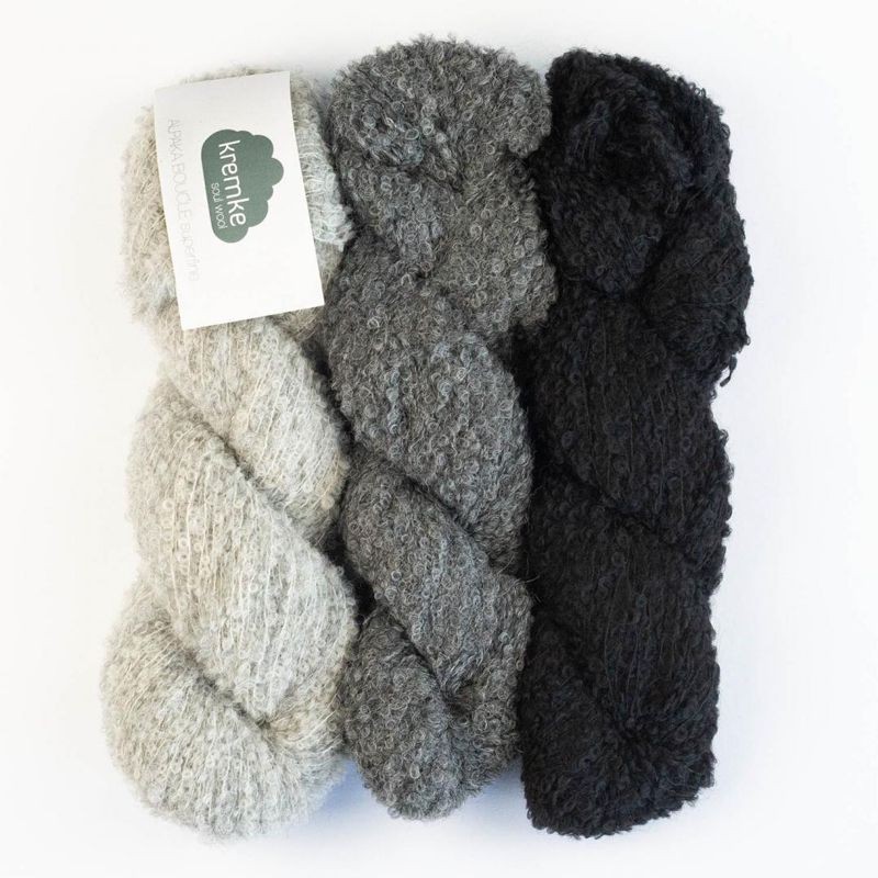 Kremke Alpaka Bouclé – Alpaka-Garn