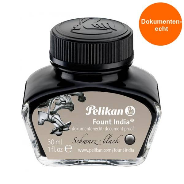 Pelikan Dokumentenechte Zeichentusche India Ink schwarz 30ml