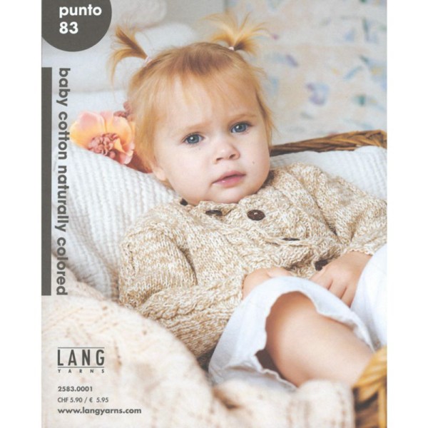 Strickheft Lang Yarns Punto 83 baby cotton naturally colored